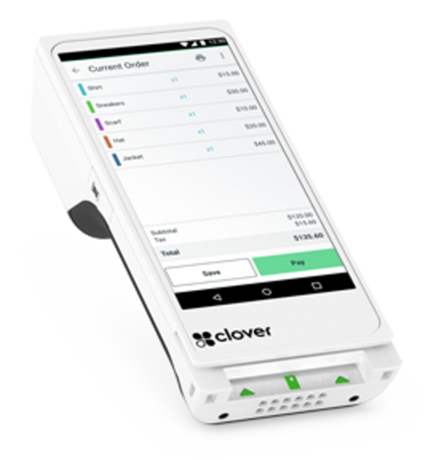 Clover Flex handheld POS device.